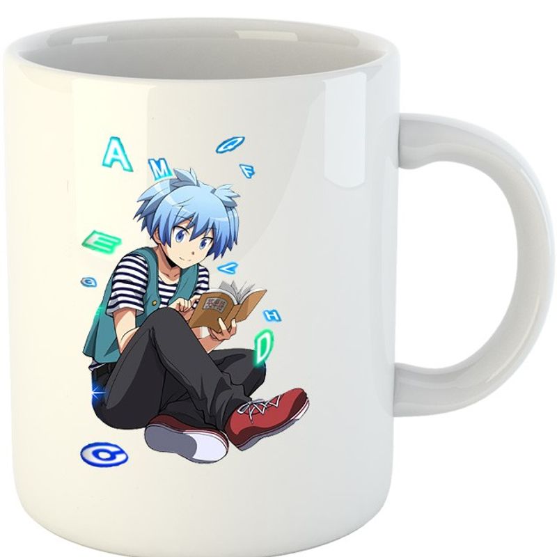 Casa si Gradina - Bucatarie si vesela - Cani si pahare - Cani si cesti - Cana Assassination Classroom Shiota Nagisa Nerd Rebel, alba,  330 ml - Infinity.ro