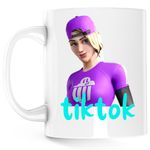 Casa si Gradina - Bucatarie si vesela - Cani si pahare - Cani si cesti - Cana Branded Brigadier Fortnite Tiktok, alba, 330 ml - Infinity.ro