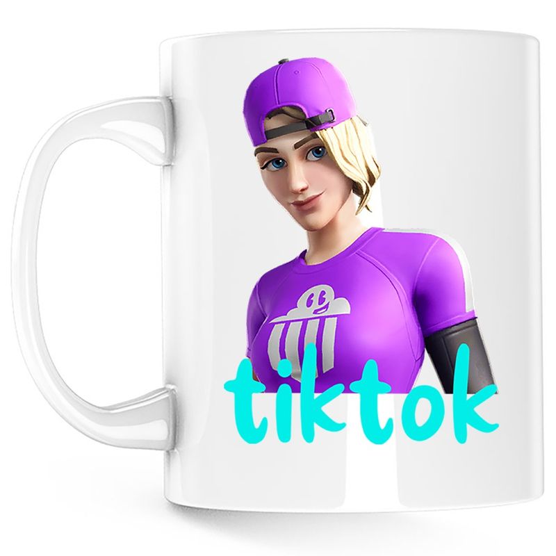 Casa si Gradina - Bucatarie si vesela - Cani si pahare - Cani si cesti - Cana Branded Brigadier Fortnite Tiktok, alba, 330 ml - Infinity.ro