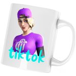 Casa si Gradina - Bucatarie si vesela - Cani si pahare - Cani si cesti - Cana Branded Brigadier Fortnite Tiktok, alba, 330 ml - Infinity.ro