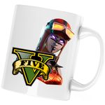 Casa si Gradina - Bucatarie si vesela - Cani si pahare - Cani si cesti - Cana Blaze Fortnite GTA6 Skin, alba, 330 ml - Infinity.ro