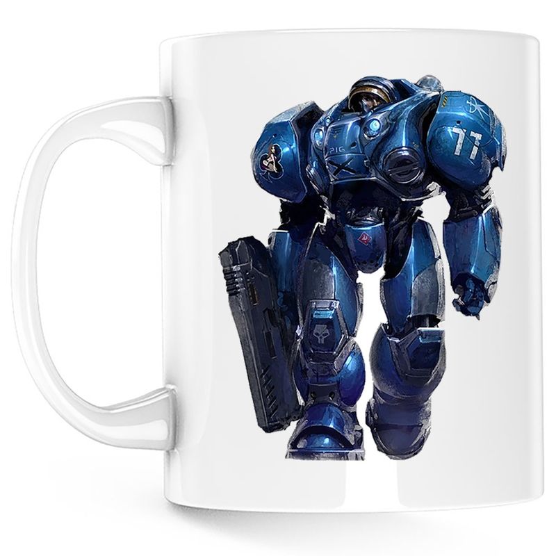 Casa si Gradina - Bucatarie si vesela - Cani si pahare - Cani si cesti - Cana StarCraft 2 Terran Unit Star Craft Game, alba, 330 ml - Infinity.ro