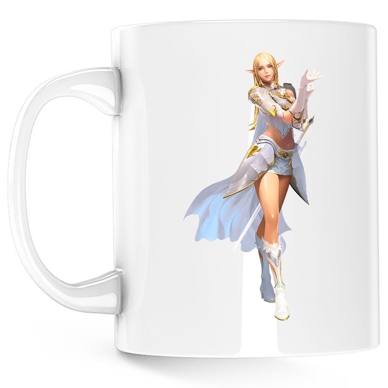 Casa si Gradina - Bucatarie si vesela - Cani si pahare - Cani si cesti - Cana Lineage II Aion Elf Gamer, alba, 330 ml - Infinity.ro