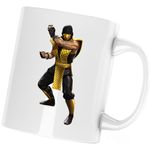 Casa si Gradina - Bucatarie si vesela - Cani si pahare - Cani si cesti - Cana Mortal Kombat Reptile Kung Fu Lupte Arena, alba, 330 ml - Infinity.ro