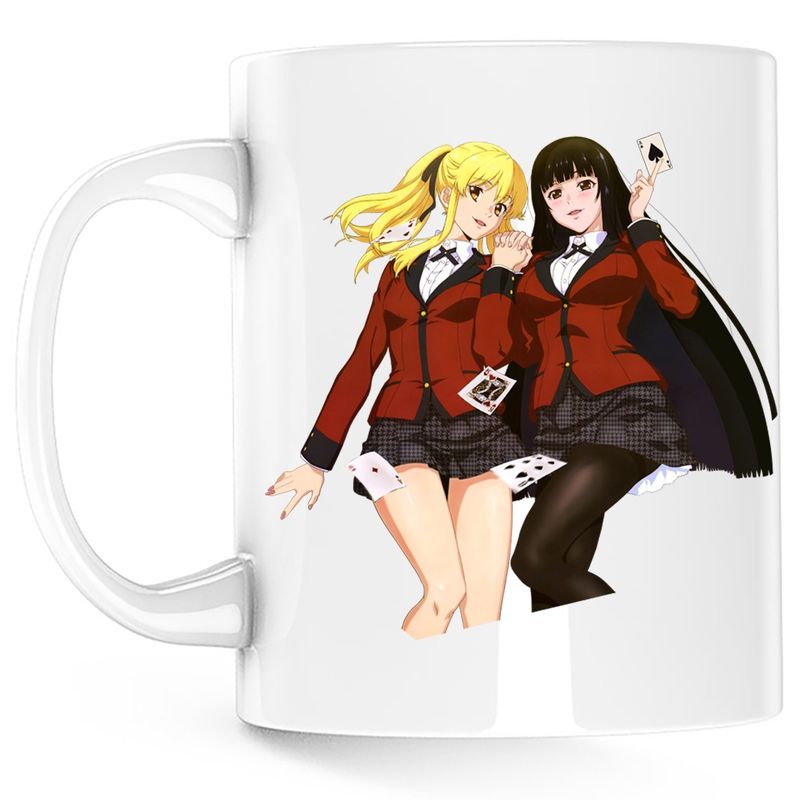 Casa si Gradina - Bucatarie si vesela - Cani si pahare - Cani si cesti - Cana Poker Anime Girls Kakegurui Runa Yumeko, alba, 330 ml - Infinity.ro