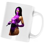 Casa si Gradina - Bucatarie si vesela - Cani si pahare - Cani si cesti - Cana Mortal Kombat Mileena Kitana Ultimate Pumnal Battle, alba, 330 ml - Infinity.ro
