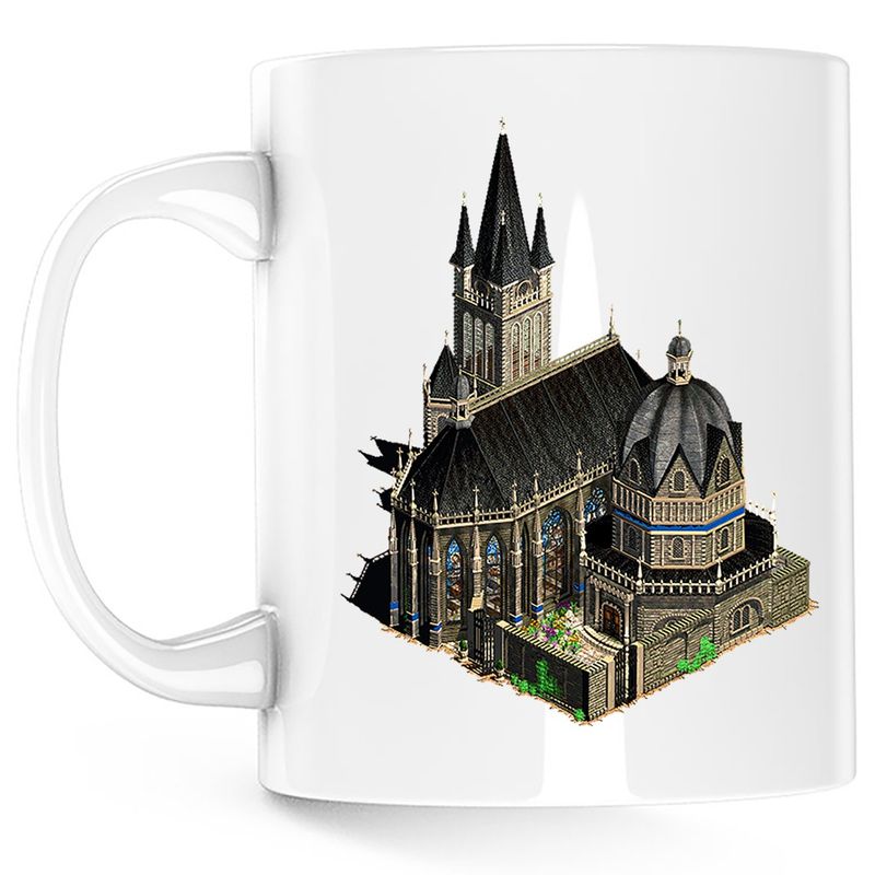 Casa si Gradina - Bucatarie si vesela - Cani si pahare - Cani si cesti - Cana Age of Empires Catedrala Biserica The Forgotten Mod, alba, 330 ml - Infinity.ro