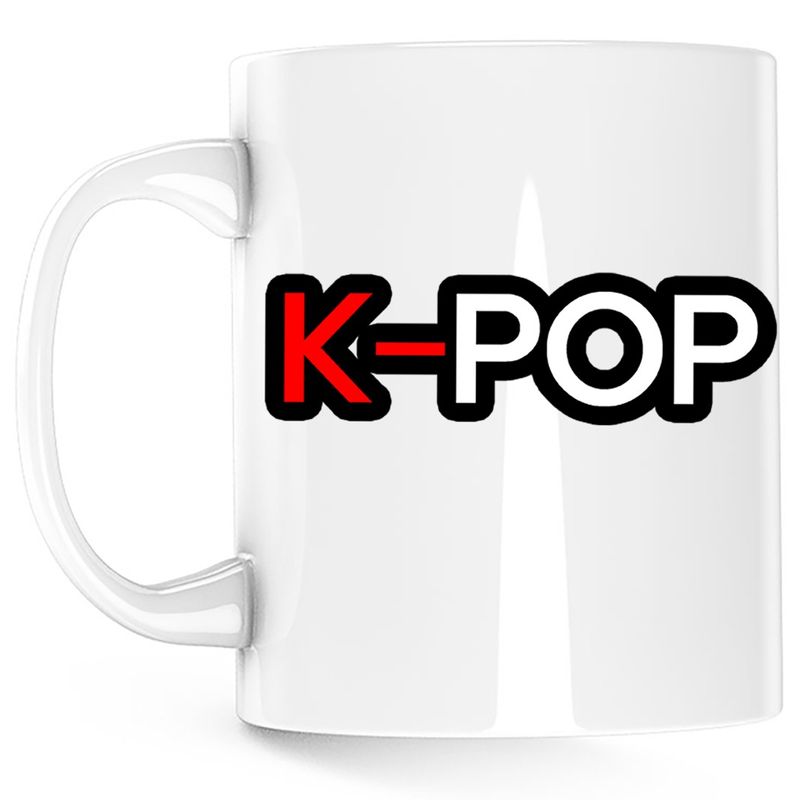 Casa si Gradina - Bucatarie si vesela - Cani si pahare - Cani si cesti - Cana Blackpink K Pop Logo Kpop, alba, 330 ml - Infinity.ro