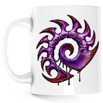 Casa si Gradina - Bucatarie si vesela - Cani si pahare - Cani si cesti - Cana StarCraft 2 Zerg Those about to die I salute you, alba, 330 ml - Infinity.ro