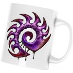Casa si Gradina - Bucatarie si vesela - Cani si pahare - Cani si cesti - Cana StarCraft 2 Zerg Those about to die I salute you, alba, 330 ml - Infinity.ro