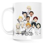 Casa si Gradina - Bucatarie si vesela - Cani si pahare - Cani si cesti - Cana The Promised Neverland Toata Echipa, alba, 330 ml - Infinity.ro