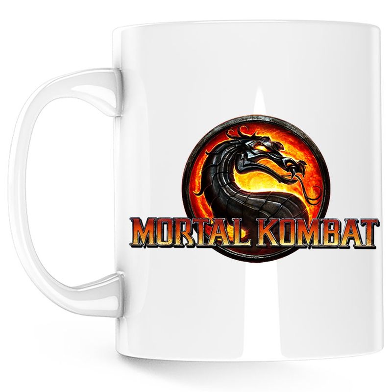 Casa si Gradina - Bucatarie si vesela - Cani si pahare - Cani si cesti - Cana Mortal Kombat Logo Game Xbox 360 Legend Team, alba, 330 ml - Infinity.ro