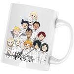 Casa si Gradina - Bucatarie si vesela - Cani si pahare - Cani si cesti - Cana The Promised Neverland Toata Echipa, alba, 330 ml - Infinity.ro