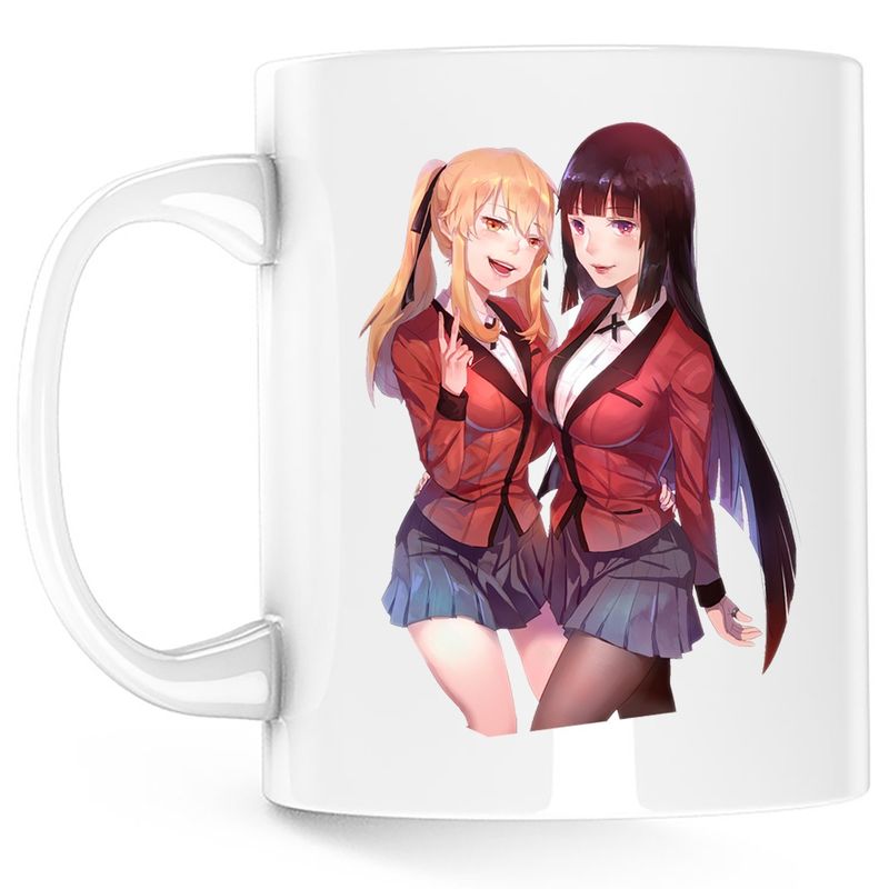 Casa si Gradina - Bucatarie si vesela - Cani si pahare - Cani si cesti - Cana Kakegurui Runa Yumeko Joc Noroc Anime, alba, 330 ml - Infinity.ro