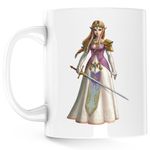 Casa si Gradina - Bucatarie si vesela - Cani si pahare - Cani si cesti - Cana Legend of Zelda Printesa Sabie Breath Sky, alba, 330 ml - Infinity.ro