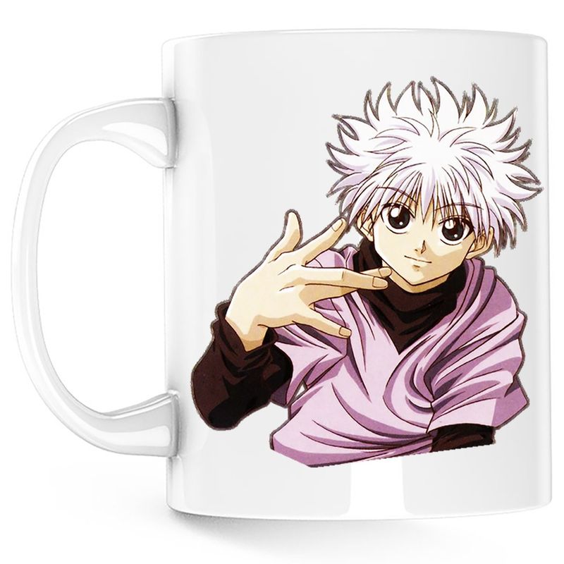 Casa si Gradina - Bucatarie si vesela - Cani si pahare - Cani si cesti - Cana Killua Zoldyck Hunter x Hunter Valentines Day Anime, alba, 330 ml - Infinity.ro