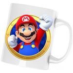 Casa si Gradina - Bucatarie si vesela - Cani si pahare - Cani si cesti - Cana Super Mario Bros Arcade Good Vibe, alba, 330 ml - Infinity.ro