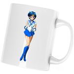 Casa si Gradina - Bucatarie si vesela - Cani si pahare - Cani si cesti - Cana Mercur Sailor Moon Manga Anime, alba, 330 ml - Infinity.ro