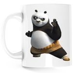 Casa si Gradina - Bucatarie si vesela - Cani si pahare - Cani si cesti - Cana Kung Fu Panda Po Ninja Jedi Animation, alba, 330 ml - Infinity.ro
