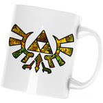 Casa si Gradina - Bucatarie si vesela - Cani si pahare - Cani si cesti - Cana Legend of Zelda Logo Mozaic Breath Sky, alba, 330 ml - Infinity.ro