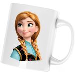 Casa si Gradina - Bucatarie si vesela - Cani si pahare - Cani si cesti - Cana Elsa Disney Frozen Ana Kristoff, alba, 330 ml - Infinity.ro
