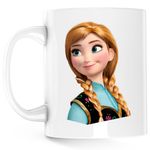 Casa si Gradina - Bucatarie si vesela - Cani si pahare - Cani si cesti - Cana Elsa Disney Frozen Ana Kristoff, alba, 330 ml - Infinity.ro