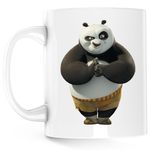 Casa si Gradina - Bucatarie si vesela - Cani si pahare - Cani si cesti - Cana Kung Fu Panda Po Dojo Aikido, alba, 330 ml - Infinity.ro