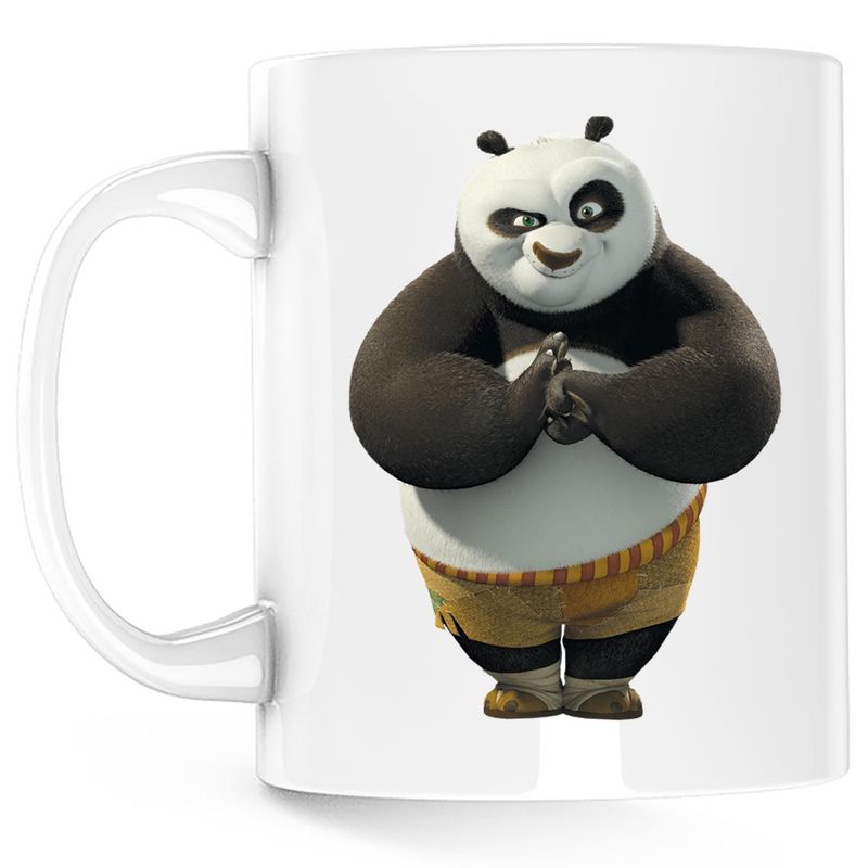 Casa si Gradina - Bucatarie si vesela - Cani si pahare - Cani si cesti - Cana Kung Fu Panda Po Dojo Aikido, alba, 330 ml - Infinity.ro