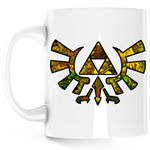 Casa si Gradina - Bucatarie si vesela - Cani si pahare - Cani si cesti - Cana Legend of Zelda Logo Mozaic Breath Sky, alba, 330 ml - Infinity.ro