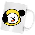 Casa si Gradina - Bucatarie si vesela - Cani si pahare - Cani si cesti - Cana BT21 Chimmy BTS Album K Pop, alba, 330 ml - Infinity.ro