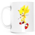 Casa si Gradina - Bucatarie si vesela - Cani si pahare - Cani si cesti - Cana Super Sonic the Hedgehog Desene Animate Cartoon, alba, 330 ml - Infinity.ro