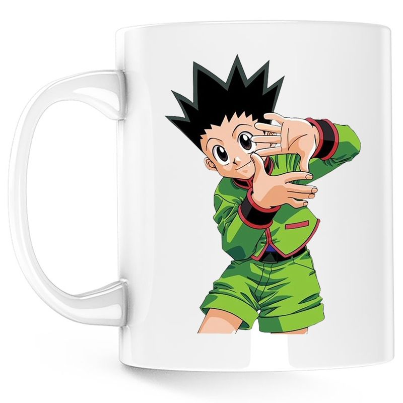 Casa si Gradina - Bucatarie si vesela - Cani si pahare - Cani si cesti - Cana Hunter x Hunter Gon Freecss Vanator, alba, 330 ml - Infinity.ro