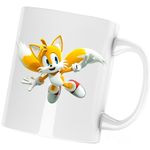 Casa si Gradina - Bucatarie si vesela - Cani si pahare - Cani si cesti - Cana Sonic Chaos Tails Doctor Eggman, alba, 330 ml - Infinity.ro