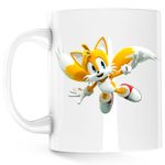 Casa si Gradina - Bucatarie si vesela - Cani si pahare - Cani si cesti - Cana Sonic Chaos Tails Doctor Eggman, alba, 330 ml - Infinity.ro