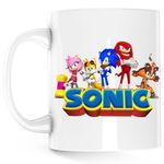 Casa si Gradina - Bucatarie si vesela - Cani si pahare - Cani si cesti - Cana Sonic Boom All Team Echipa, alba, 330 ml - Infinity.ro