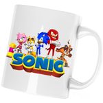 Casa si Gradina - Bucatarie si vesela - Cani si pahare - Cani si cesti - Cana Sonic Boom All Team Echipa, alba, 330 ml - Infinity.ro
