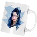 Casa si Gradina - Bucatarie si vesela - Cani si pahare - Cani si cesti - Cana Billie Eilish I Love You, alba, 330 ml - Infinity.ro