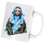 Casa si Gradina - Bucatarie si vesela - Cani si pahare - Cani si cesti - Cana Billie Eilish Tourette Syndrome, alba, 330 ml - Infinity.ro