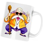 Casa si Gradina - Bucatarie si vesela - Cani si pahare - Cani si cesti - Cana Dragon Ball Z Master Roshi Sensei Profesor Socru, alba, 330 ml - Infinity.ro