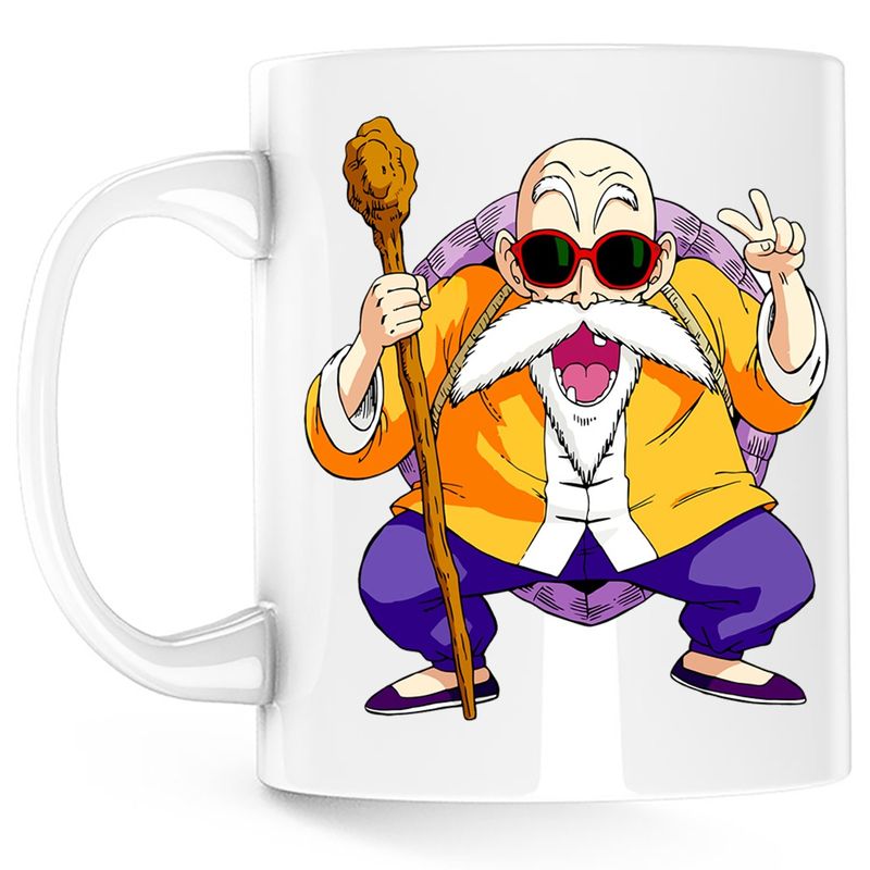 Casa si Gradina - Bucatarie si vesela - Cani si pahare - Cani si cesti - Cana Dragon Ball Z Master Roshi Sensei Profesor Socru, alba, 330 ml - Infinity.ro