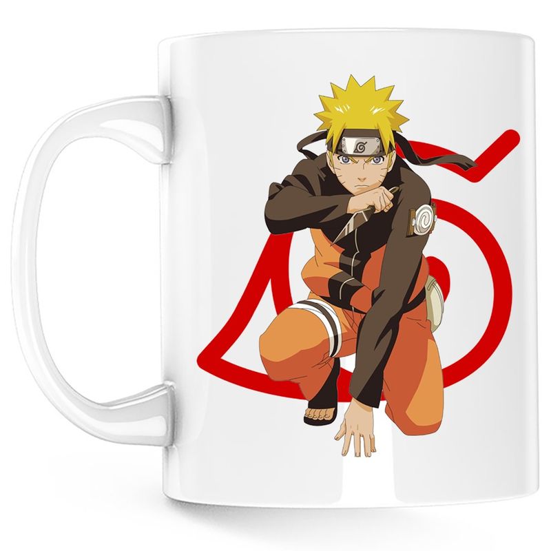 Casa si Gradina - Bucatarie si vesela - Cani si pahare - Cani si cesti - Cana Naruto Kung Fu Legend Anima Manga, alba, 330 ml - Infinity.ro
