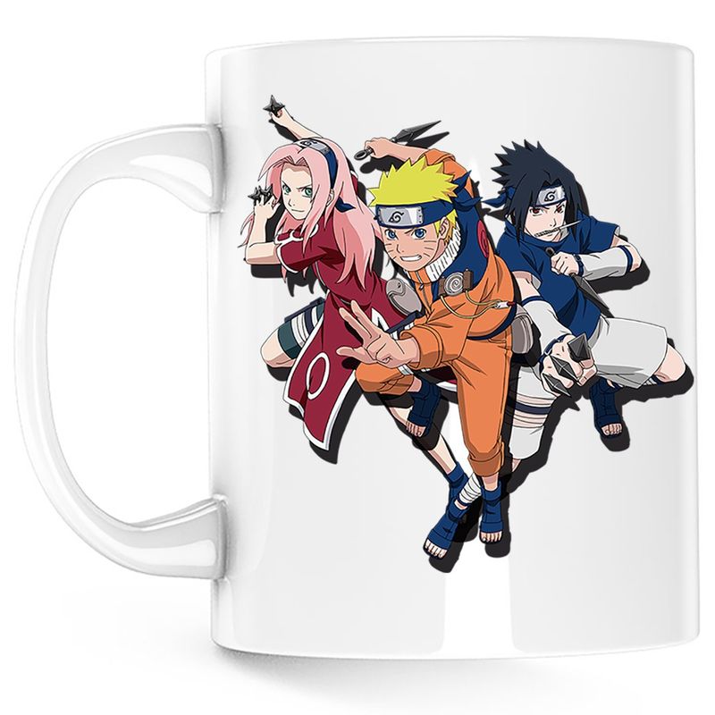 Casa si Gradina - Bucatarie si vesela - Cani si pahare - Cani si cesti - Cana Naruto Head Band Team Funko Pop, alba, 330 ml - Infinity.ro