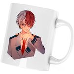 Casa si Gradina - Bucatarie si vesela - Cani si pahare - Cani si cesti - Cana Todoroki Hero Academia Anime Manga, alba, 330 ml - Infinity.ro