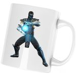 Casa si Gradina - Bucatarie si vesela - Cani si pahare - Cani si cesti - Cana Mortal Kombat Blue Magic Gamer World, alba, 330 ml - Infinity.ro