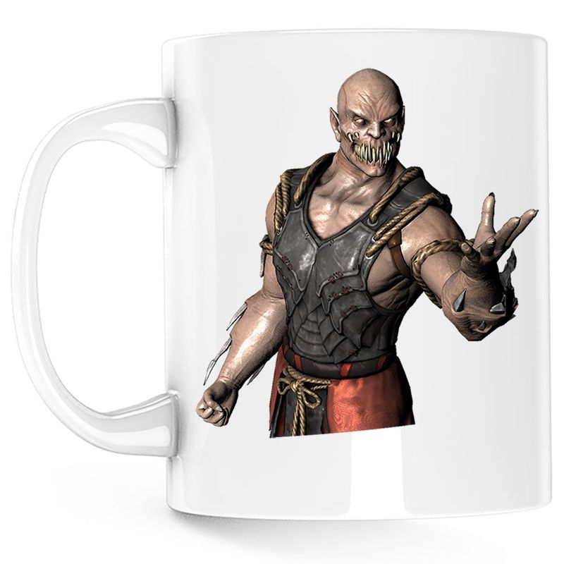 Casa si Gradina - Bucatarie si vesela - Cani si pahare - Cani si cesti - Cana Mortal Kombat Baraka Falci Dragute, alba, 330 ml - Infinity.ro