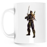 Casa si Gradina - Bucatarie si vesela - Cani si pahare - Cani si cesti - Cana Mortal Kombat The Fighter Number One Sword Gamer, alba, 330 ml - Infinity.ro