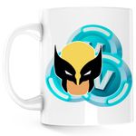 Casa si Gradina - Bucatarie si vesela - Cani si pahare - Cani si cesti - Cana Wolverine Fortnite VBucks XMen Hero, alba, 330 ml - Infinity.ro
