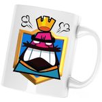 Casa si Gradina - Bucatarie si vesela - Cani si pahare - Cani si cesti - Cana Clash Royale King Mad, alba, 330 ml - Infinity.ro