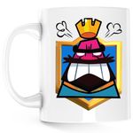 Casa si Gradina - Bucatarie si vesela - Cani si pahare - Cani si cesti - Cana Clash Royale King Mad, alba, 330 ml - Infinity.ro