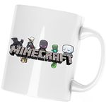 Casa si Gradina - Bucatarie si vesela - Cani si pahare - Cani si cesti - Cana Dragon Enderman Spider Minecraft, alba, 330 ml - Infinity.ro